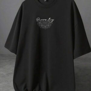 Manfinity LEGND T-shirt à col rond à manches courtes avec imprimé de montagne pour hommes, cadeau pour petit ami, pour sortir