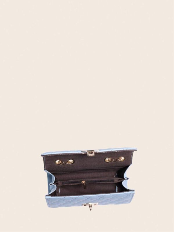 Dames Sac À Bandoulière Matelassé , À La Mode Pochette À Chaîne , Sac Porté Épaule , Sac Carré – Image 7
