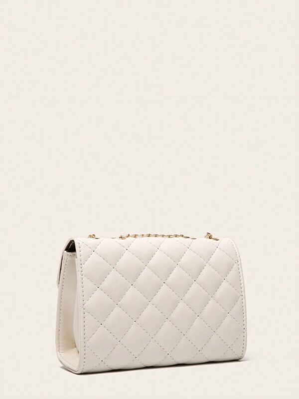 Dames Sac À Bandoulière Matelassé , À La Mode Pochette À Chaîne , Sac Porté Épaule , Sac Carré – Image 11