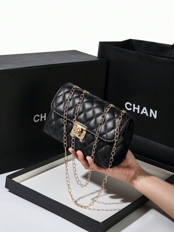 Dames Sac À Bandoulière Matelassé , À La Mode Pochette À Chaîne , Sac Porté Épaule , Sac Carré – Image 23
