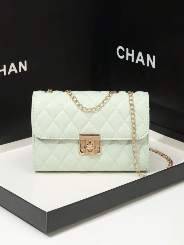 Dames Sac À Bandoulière Matelassé , À La Mode Pochette À Chaîne , Sac Porté Épaule , Sac Carré – Image 29