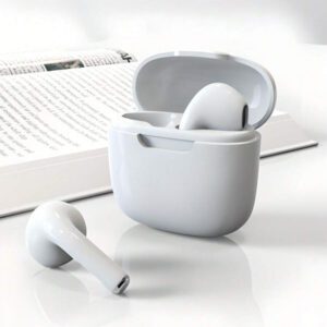 Écouteurs sans fil véritables - compatibles avec Apple et Android, microphone intégré, écouteurs résistants à la transpiration, jusqu'à 24 heures d'autonomie - blanc, écouteurs  sans fil, Airbus's, pour étui Airpuds, autonomie de la batterie (200 mAh), nom Bluetooth (TWS)