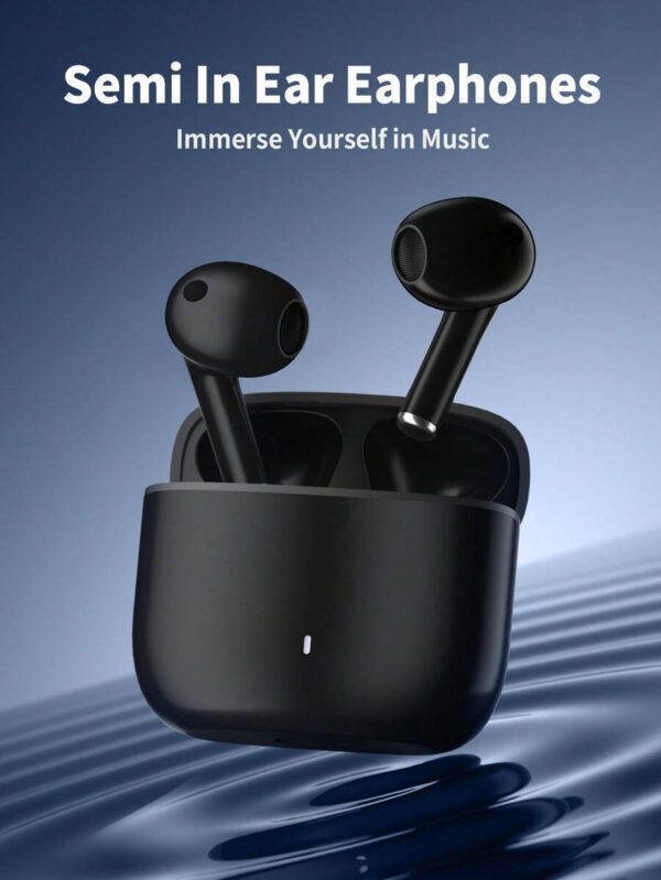 Écouteurs sans fil véritables - compatibles avec Apple et Android, microphone intégré, écouteurs résistants à la transpiration, jusqu'à 24 heures d'autonomie - blanc, écouteurs  sans fil, Airbus's, pour étui Airpuds, autonomie de la batterie (200 mAh), nom Bluetooth (TWS) – Image 10