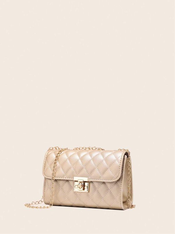 Dames Sac À Bandoulière Matelassé , À La Mode Pochette À Chaîne , Sac Porté Épaule , Sac Carré – Image 38