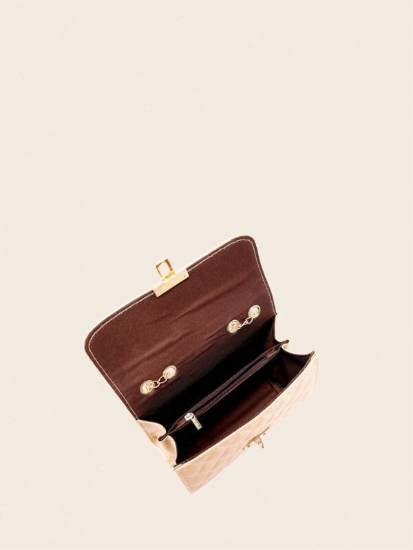 Dames Sac À Bandoulière Matelassé , À La Mode Pochette À Chaîne , Sac Porté Épaule , Sac Carré – Image 40