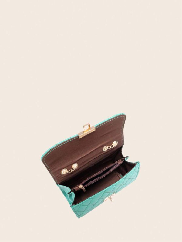 Dames Sac À Bandoulière Matelassé , À La Mode Pochette À Chaîne , Sac Porté Épaule , Sac Carré – Image 46
