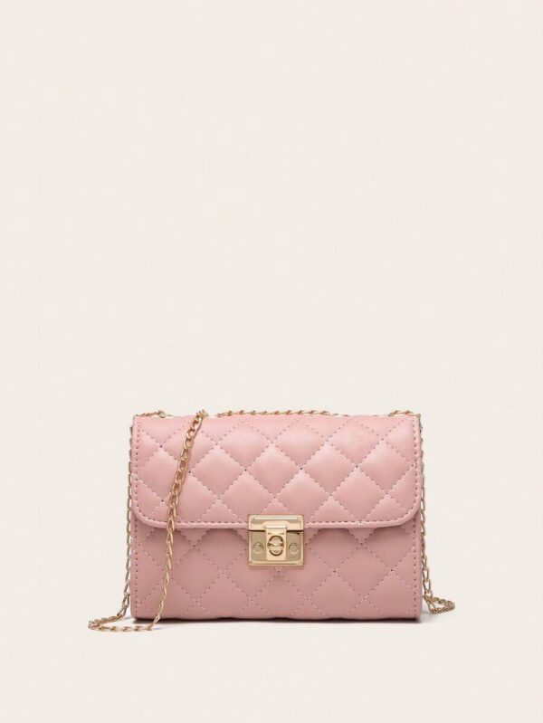 Dames Sac À Bandoulière Matelassé , À La Mode Pochette À Chaîne , Sac Porté Épaule , Sac Carré – Image 50
