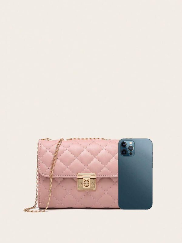 Dames Sac À Bandoulière Matelassé , À La Mode Pochette À Chaîne , Sac Porté Épaule , Sac Carré – Image 51