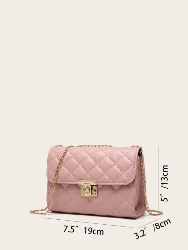 Dames Sac À Bandoulière Matelassé , À La Mode Pochette À Chaîne , Sac Porté Épaule , Sac Carré – Image 53