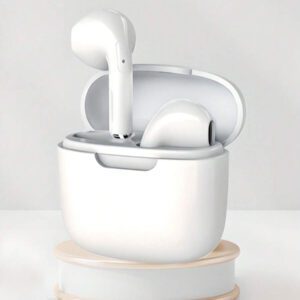 Écouteurs sans fil véritables - compatibles avec Apple et Android, microphone intégré, écouteurs résistants à la transpiration, jusqu'à 24 heures d'autonomie - blanc, écouteurs  sans fil, Airbus's, pour étui Airpuds, autonomie (200 mAh), nom Bluetooth "TWS"