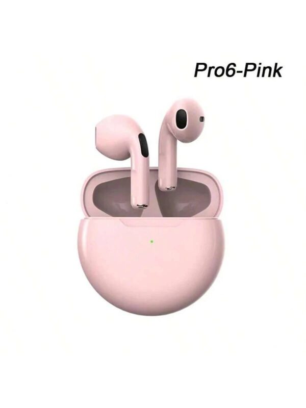 Pro 6 Écouteurs Bluetooth pour casque Bluetooth sans fil Écouteurs antibruit avec casque sans fil Casque sans fil avec microphone Fone Écouteurs Bluetooth Sport Casque d'écoute pour écouteurs – Image 10