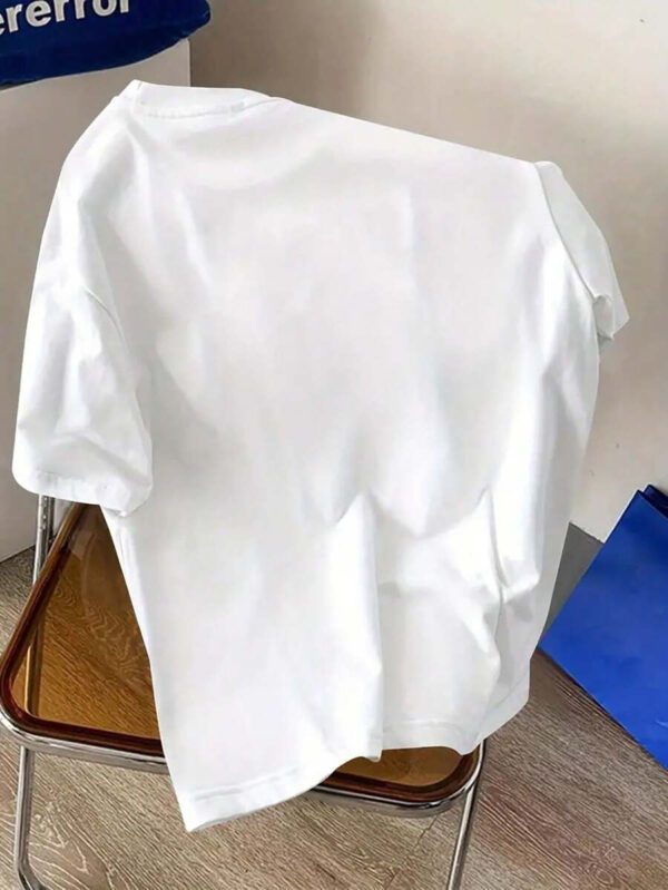 Manfinity Dauomo T-shirt graphique pour Hommes, Club de course de Monaco pour Aventure en Plein Air, Manches Courtes Casual Col Rond, Imprimé Circuit de Monaco, Mélange de Polyester Blanc, Adapté pour le Portage en Extérieur – Image 3