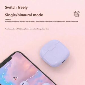 MEIYIXING Écouteurs intra-auriculaires MEIYIXING - Design compact et portable, réduction de bruit intelligente, autonomie de batterie longue de 200 mAh. Écouteurs Bluetooth, compact et portable, écouteurs Bluetooth intra-auriculaires, équipés d'embouts d'oreille mini et d'un étui de chargement.
