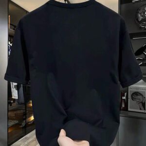Manfinity Dauomo T-shirt graphique pour Hommes, Club de course de Monaco pour Aventure en Plein Air, Manches Courtes Casual Col Rond, Imprimé Circuit de Monaco, Mélange de Polyester Blanc, Adapté pour le Portage en Extérieur