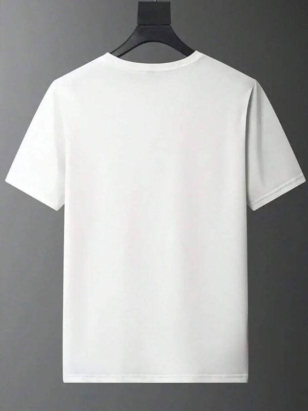 Manfinity Dauomo T-shirt graphique pour Hommes, Club de course de Monaco pour Aventure en Plein Air, Manches Courtes Casual Col Rond, Imprimé Circuit de Monaco, Mélange de Polyester Blanc, Adapté pour le Portage en Extérieur – Image 22
