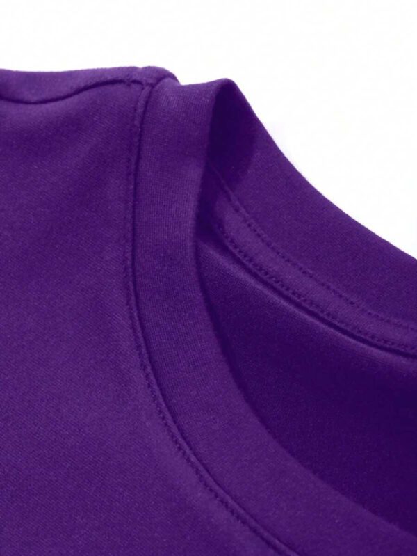 DAZY T-shirt de sport et de yoga à col rond basique et décontracté pour femmes, noir, pour l'été – Image 33