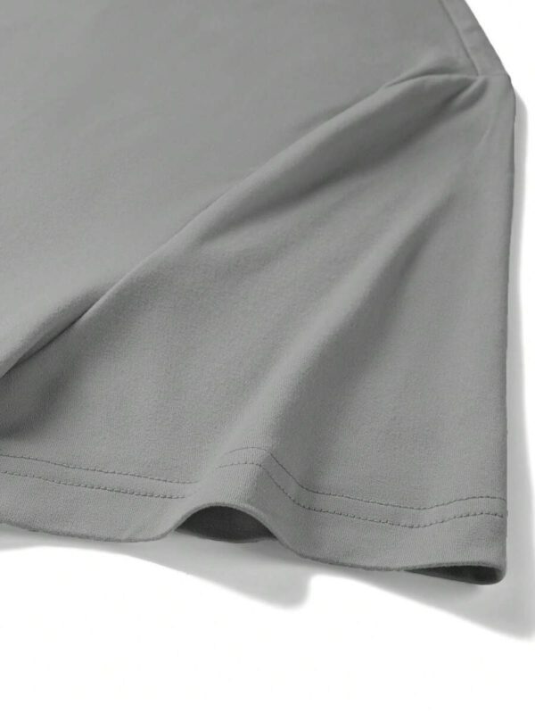 T-shirt à manches courtes col rond avec imprimé cœur simple pour homme – Image 10