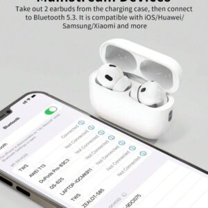 Écouteurs sans fil. Équipement audio pour usage quotidien. Conception compacte et portable avec boîtier de charge pour la musique, les appels et le confort en déplacement