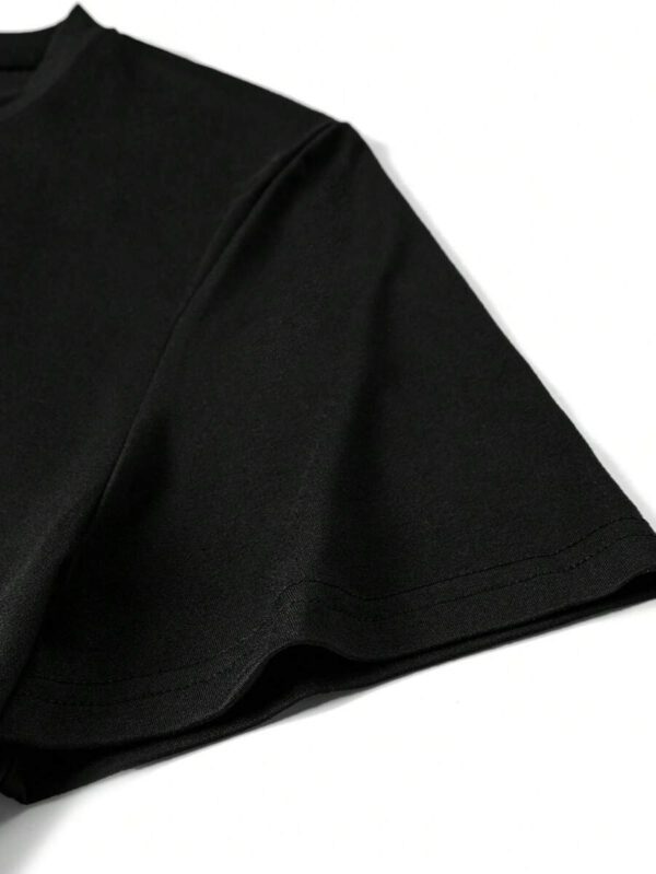 T-shirt à manches courtes col rond avec imprimé cœur simple pour homme – Image 17