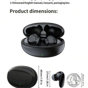 Écouteurs sans fil véritables - compatibles avec Apple et Android, microphone intégré, écouteurs résistants à la transpiration, jusqu'à 24 heures d'autonomie - blanc, écouteurs  sans fil, airbuds, pour étui airpuds