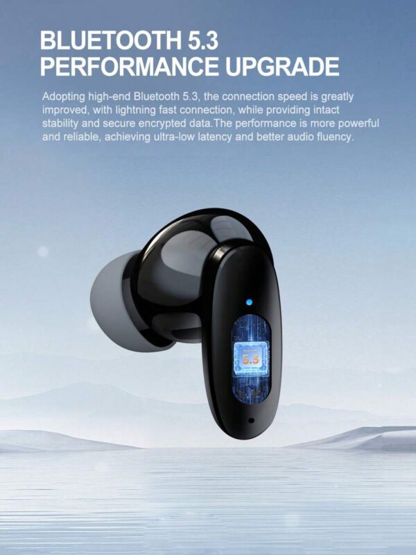 Écouteurs sans fil véritables - compatibles avec Apple et Android, microphone intégré, écouteurs résistants à la transpiration, jusqu'à 24 heures d'autonomie - blanc, écouteurs  sans fil, airbuds, pour étui airpuds – Image 6