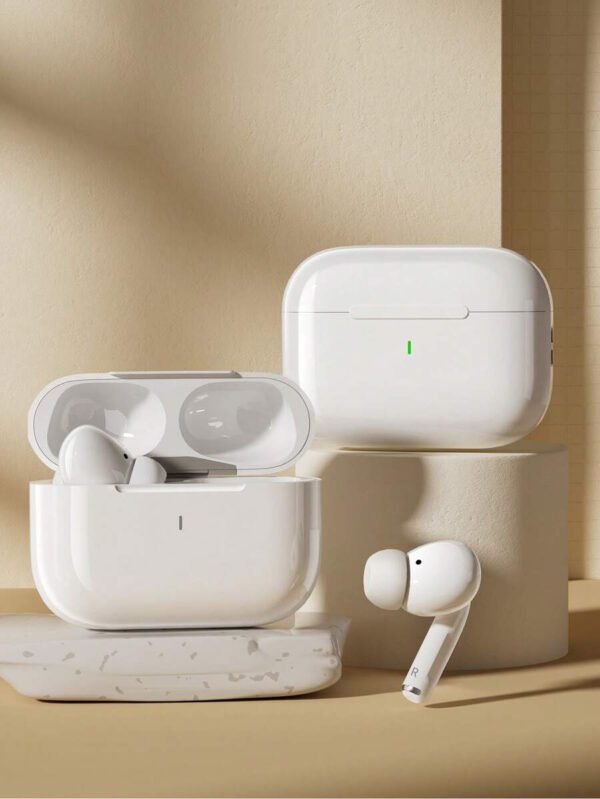 Écouteurs sans fil véritables - compatibles avec Apple et Android, microphone intégré, écouteurs résistants à la transpiration, jusqu'à 24 heures d'autonomie - blanc, écouteurs  sans fil, airbuds, pour étui airpuds – Image 22