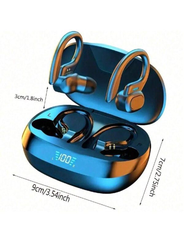 Écouteurs intra-auriculaires sans fil avec une qualité sonore haute-fidélité, puce 5.3, jusqu'à 36 heures de temps de jeu, commande tactile, charge rapide USB-C, indicateur de batterie LED, microphone anti-bruit, batterie lithium-polymère rechargeable. Convient pour les thèmes d'animés, jeux vidéo, séries TV, animaux et films. Idéal pour les sports et les entraînements – Image 3