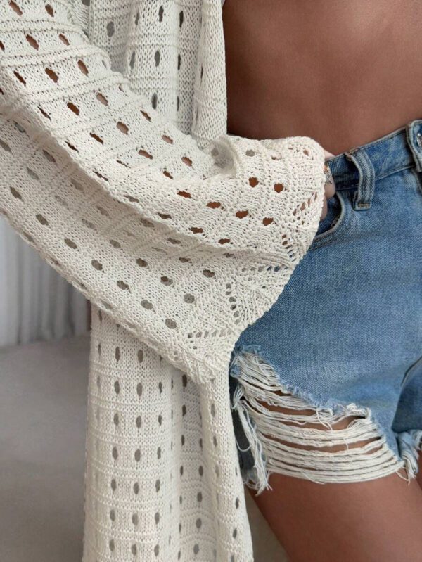 SHEIN Kimono d'été pour femme avec détails nœud, long – Image 6