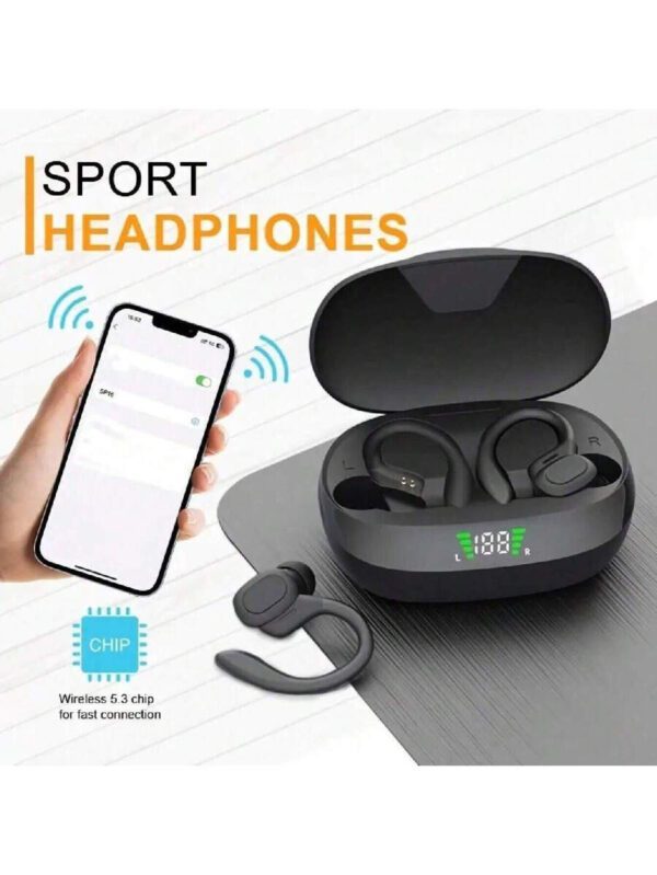 Écouteurs intra-auriculaires sans fil avec une qualité sonore haute-fidélité, puce 5.3, jusqu'à 36 heures de temps de jeu, commande tactile, charge rapide USB-C, indicateur de batterie LED, microphone anti-bruit, batterie lithium-polymère rechargeable. Convient pour les thèmes d'animés, jeux vidéo, séries TV, animaux et films. Idéal pour les sports et les entraînements – Image 9