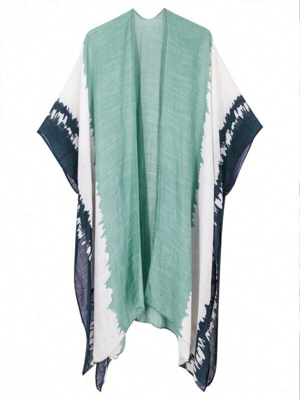 Beautiful Nomad Kimono femme cache-maillot en tie-dye aux couleurs contrastées – Image 4