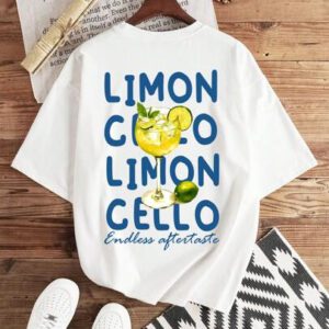 Manfinity Joysei T-Shirt col équipage de taille standard pour hommes, motif citron blanc (Matériau)