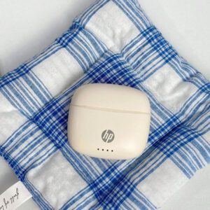 HP Écouteurs sans fil HP, écouteurs intra-auriculaires sans fil anti-bruit compatibles avec Apple, Android et autres appareils, livrés avec un sac de rangement, convient pour le printemps, l'été, l'automne et l'hiver, excellent cadeau de vacances de Noël