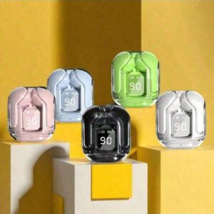 Écouteurs Bluetooth sans fil originaux T2 avec affichage numérique LED, casque antibruit HIFI stéréo transparent pour téléphones