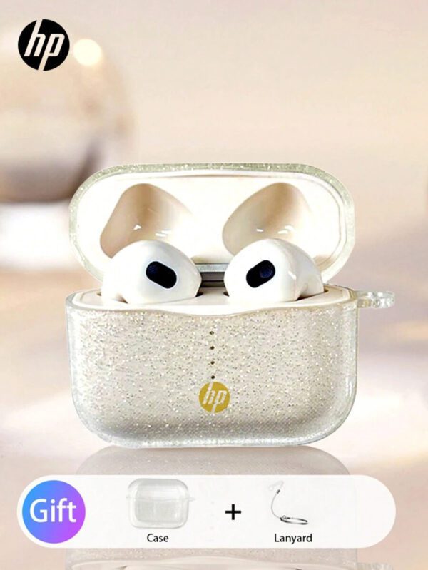 HP Écouteurs sans fil HP avec qualité sonore premium, jumelage automatique 5.3, jusqu'à 30h d'autonomie, légers avec microphone, compatibles Android, casque et haut-parleur de jeu avec microphone, cadeau pour les fêtes, cadeau de la Saint-Valentin – Image 15