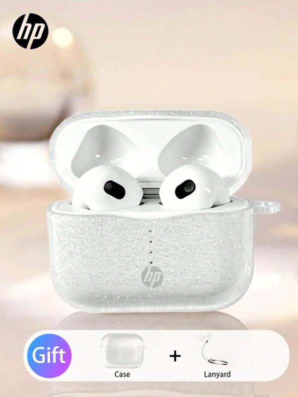 HP Écouteurs sans fil HP avec qualité sonore premium, jumelage automatique 5.3, jusqu'à 30h d'autonomie, légers avec microphone, compatibles Android, casque et haut-parleur de jeu avec microphone, cadeau pour les fêtes, cadeau de la Saint-Valentin – Image 20