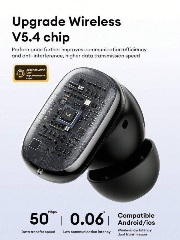 PHILIPS Casque Bluetooth PHILIPS TAT2569, semi-intra-auriculaire, antibruits ANC, audio stéréo HIFI de haute qualité, mode transparent, appel HD, annulation du bruit IA avec micro, longue durée de batterie, convient pour smartphones, ordinateurs portables, sports et jeux – Image 7