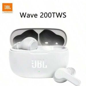 JBL Écouteurs intra-auriculaires sans fil JBL Wave 200TWS d'origine, son grave profond JBL, Bluetooth 5.0, W200TWS écouteurs true wireless TWS sport JBL