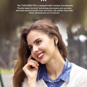 JBL Écouteurs intra-auriculaires Bluetooth sans fil JBLTUNE230NCTWS, réduction active du bruit adaptative, écouteurs intra-auriculaires, sport, course à pied, appels étanches