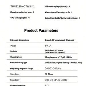 JBL Écouteurs intra-auriculaires Bluetooth sans fil JBLTUNE230NCTWS, réduction active du bruit adaptative, écouteurs intra-auriculaires, sport, course à pied, appels étanches