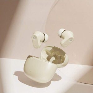 Écouteurs sans fil design, partiellement insérés dans l'oreille, avec contrôle tactile intelligent, appairage automatique et fonctions d'assistant vocal. Audio haute performance, idéal pour les sports et les activités de plein air, confortable, appairage instantané, compatible avec Samsung et