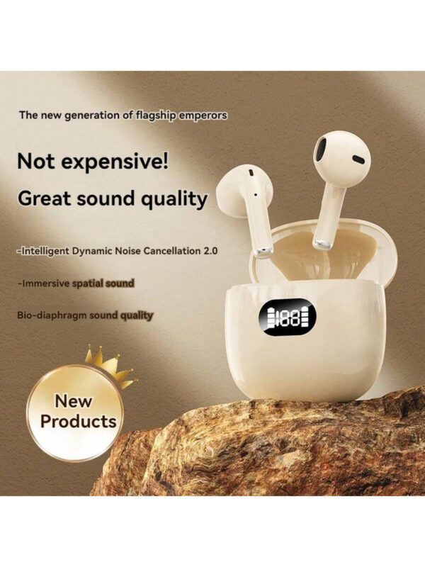 Écouteurs sans fil design, partiellement insérés dans l'oreille, avec contrôle tactile intelligent, appairage automatique et fonctions d'assistant vocal. Audio haute performance, idéal pour les sports et les activités de plein air, confortable, appairage instantané, compatible avec Samsung et – Image 20