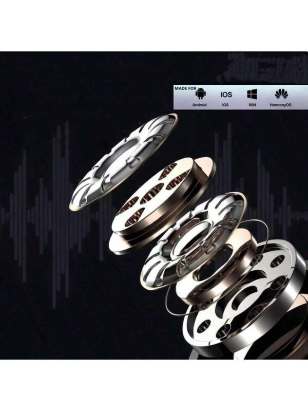 Nouveau casque Bluetooth TWS à texture de cuir, écouteurs sans fil HiFi avec micro, réduction de bruit, écouteurs de jeu et de mouvement – Image 7