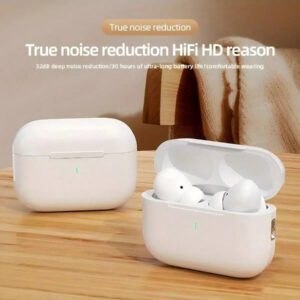 Écouteurs sans fil - compatibles avec Apple et Android, écouteurs résistants à la transpiration, jusqu'à 24 heures d'autonomie - blanc