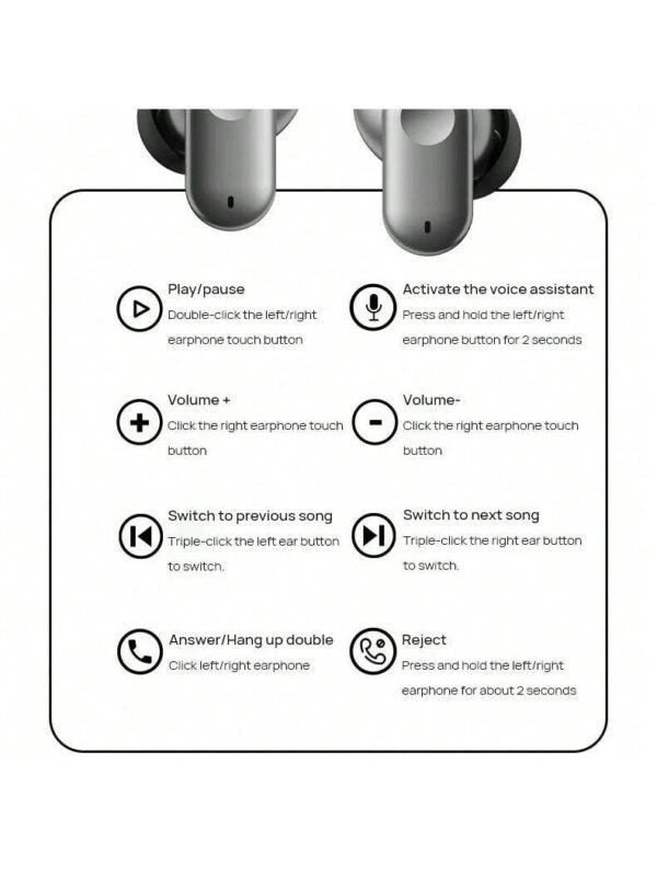 Lenovo LP56 Écouteurs sans fil | Écouteurs sans fil Pro | Double pilote + audio Hi-Fi | Capteur à effet Hall Appariement automatique | Commande tactile | Synchronisation multi-appareils – Image 7