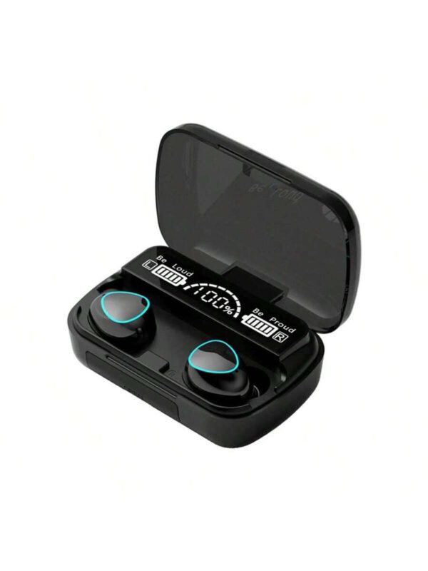 Écouteurs Bluetooth M10 mains-libres avec affichage LED, écouteurs Bluetooth stéréo haute fidélité, écouteurs sans fil étanches, casque de jeu Bluetooth sans fil, écouteurs stéréo de sport avec réduction de bruit et microphone – Image 5