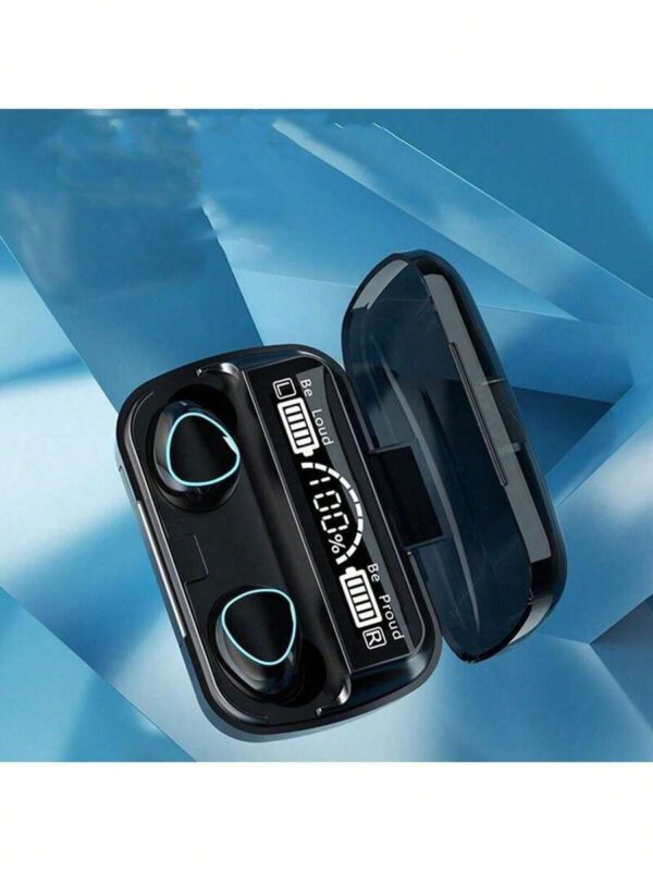 Écouteurs Bluetooth M10 mains-libres avec affichage LED, écouteurs Bluetooth stéréo haute fidélité, écouteurs sans fil étanches, casque de jeu Bluetooth sans fil, écouteurs stéréo de sport avec réduction de bruit et microphone – Image 8