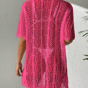 SHEIN Swim Kimono Ajouré À Bouton