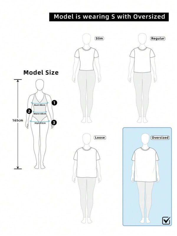 Slaydiva T-shirt femme style minimaliste décontracté avec motif lettre et numéro 01, convient pour l'été et les événements sportifs – Image 9