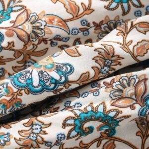 DAZY Kimono femme avec imprimé floral, ceinture auto-nouée à la taille et manches chauve-souris. Parfait pour l'été, les vacances à la plage, le style bohème et les croisières