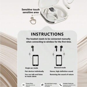 NEW SENYANG Nouveaux écouteurs intra-auriculaires sans fil simples pour couples SENYANG. Mini écouteurs stéréo HD 9D Dolby Bass HIFI pour le sport, la musique et les appels sur Android et les téléphones portables. Oreillettes intelligentes pour le jeu